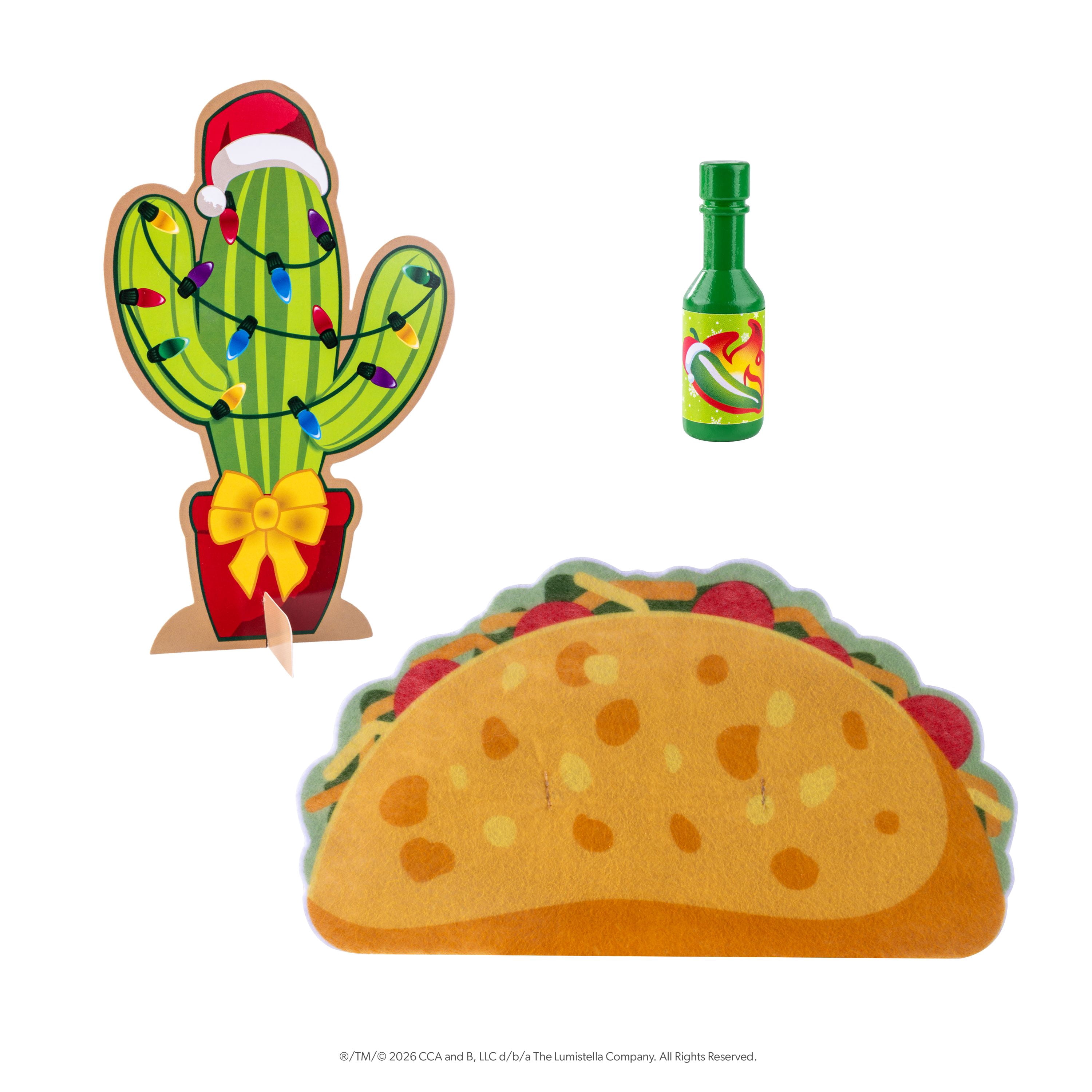 The Elf on the Shelf Polar Props Taco Tuesday Elf Prop Set - Scout Elf Not Included