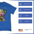 thumbnail image 4 of Tee Hunt Dean Russo Dalmatian Luv Colorful Dog T-Shirt Neon Puppy Men's Tee, Blue, Large, 4 of 5