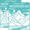thumbnail image 2 of 2Pcs 8.6x11 Inch Mountain Forest Self-Adhesive Silk Screen Printing Stencil, 2 of 9