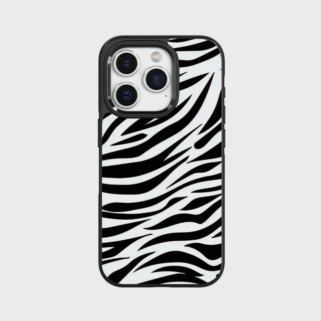 Caseco Étui pour iPhone 15 Pro avec MagSafe - Zèbre
