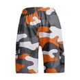 thumbnail image 4 of Nestiefly Camo Cargo Shorts for Men Twill Knee Length Elastic Waist Athletic Shorts with Pockets Summer Casual Outdoor Hiking Short Camouflage XL, 4 of 4