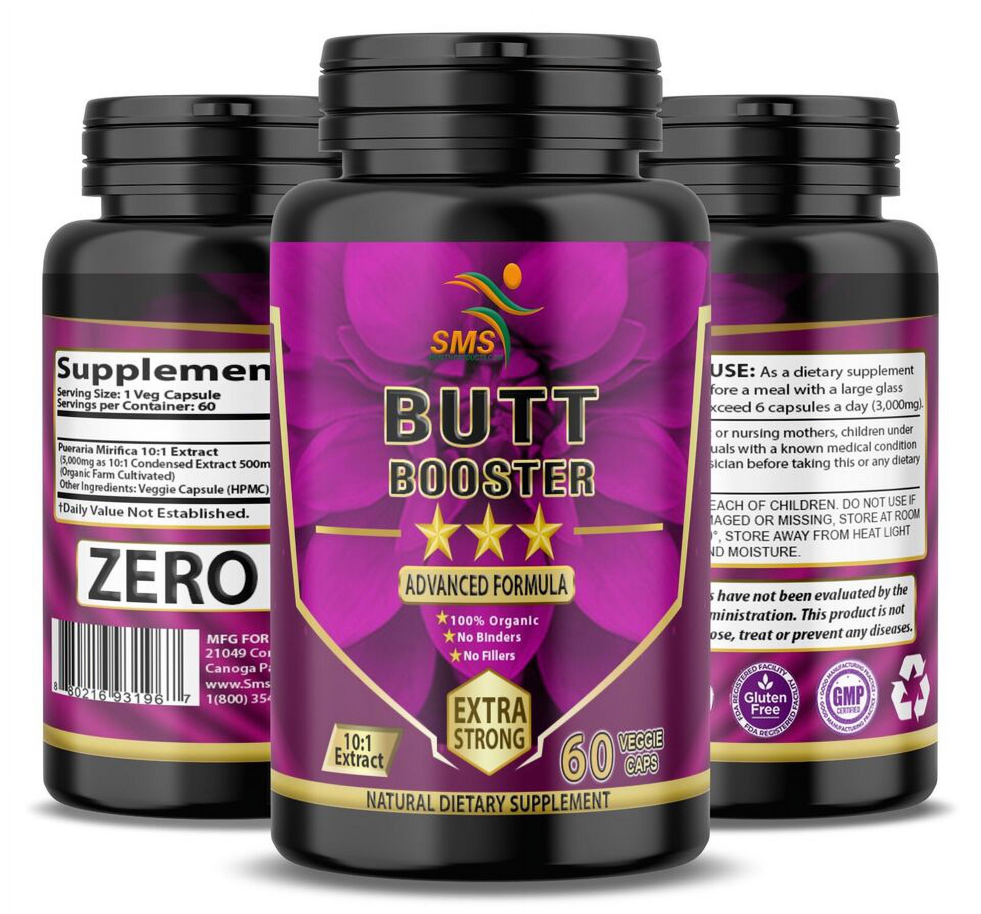 BUTT BOOSTER ENLARGER PILLS FIRMER BIGGER BUTTOCKS ROUNDER ASS LIFT BUM ...