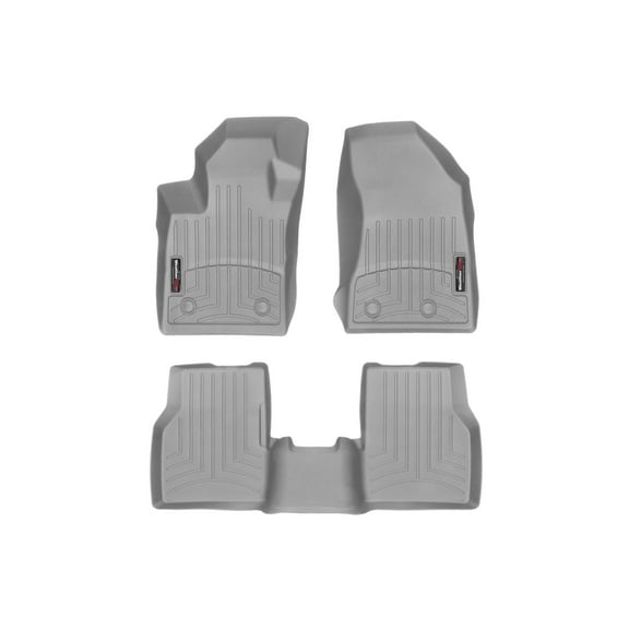 WeatherTech Custom Fit FloorLiners compatible with 2018-2025 Jeep Compass - 1st & 2nd Row, Grey