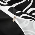 thumbnail image 4 of Homewish White Abstract Spiral Bedding,Abstract Artwork Duvet Cover Full,Black Reversible,3pcs,1 Duvet Cover and 2 Pillowcases, 4 of 6
