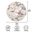 thumbnail image 4 of 15.4inch Round Placemats, DIY Printing Design, Suitable for Kitchen, Table Party Decoration Soft Pink Floral, 4 of 7