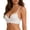 White, variant on Women's Low Back Wire U Shaped Backless Bra Convertible Spaghetti Strap Seamless Sleeping Bralette Black 34/75=M码