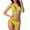 Green, variant on Womens Two Piece Bikini Swimsuit Top and Bottom Set Beach Vacation Poolside Summer Swimwear M