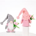 thumbnail image 7 of 2pcs Tulip Dwarf Elf Plush Stuffed Faceless Doll Spring Flower Gnome Valentine Doll Ornaments Valentine's Day Wedding Mother's Day Birthday Tulip Gnome Doll Gift, 7 of 7