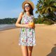 thumbnail image 3 of Fotbe Fun Animal with Unicorn Vestido de Verano sin Mangas para Mujer – Vestido Midi Línea A, Estilo Camiseta Floral, Vestido Playero Casual y Fluido, 3 of 7