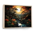 thumbnail image 2 of Designart "Pastoral Sunset on the Mystic River III" Landscapes Floater Framed Wall Art Print, 2 of 7