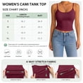 thumbnail image 5 of Women's Low Back Cami Tank Top Spaghetti Strap Scoop Neck Soft Stretchy Fitted Crop Layering Camisole for Daily Casual Wear, 5 of 7