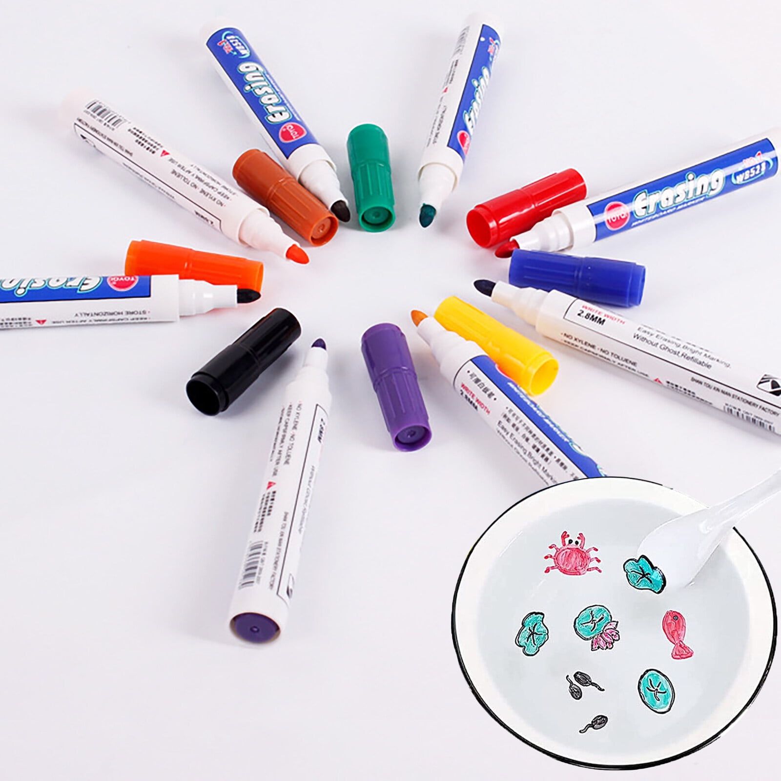 Amdohai Pcs Magical Water Painting Pen, Water Doodle Pens Color