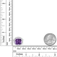 thumbnail image 3 of Gem Stone King 925 Sterling Silver Ring Amethyst Moissanite (7.28 Cttw), 3 of 4
