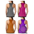 6 Pack Women s Cotton Ribbed Basic Stretch Muscle Top Summer Casual 6-pack-women-s-cotton-ribbed-basic-stretch-muscle-top-summer-casual