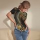 thumbnail image 3 of Balery Palatial Gold Pattern Horse Body de cuello redondo de manga corta para mujer Tops de manga corta Tops básicos-Large, 3 of 7