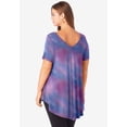 thumbnail image 4 of Roaman's Women's Plus Size Ultra Drape V-Neck Swing Tunic Top, 4 of 6