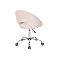 thumbnail image 3 of OSP Home Furnishings Milo Height Adjustable Home Office Chair in Durable Micro-Fiber Blush Velvet, 3 of 6