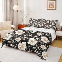 Feelyou Vintage Western Floral Bed Sheets, Rustic Farmhouse King Sheets, Teen Child Kid Adult Sheet Set, Breathable Home Decor, 4pcs