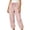 Pink, variant on TEAJOPSUU Women's Plaid Cropped Pants Drawstring Elastic Waist Tapered Trousers with Pockets Gingham Casual Lounge Streetwear Purple