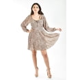 thumbnail image 1 of Vestido animal print Roman Fashion Juvenil Cafe Talla G, 1 of 6
