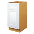 thumbnail image 6 of 18" Wide Kitchen Base Kitchen Cabinet Snow White Inset Shaker - Single Door Single Drawer - Unassembled, 6 of 6