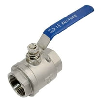DANSPEED 1-1/2" 1.5 inch Stainless steel Ball Valve Full Port, NPT Threaded,1000 PSI