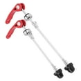 thumbnail image 2 of Hub Quick Release Lever Quick Release Skewer 2Pcs Bicycle Hub Quick Release Lever 145mm Front 185mm Rear  Wear Resistance Quick Release Skewer For Bike Wheel, 2 of 8