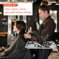 thumbnail image 5 of TASALON Salon Tray on Wheels - Aluminum Instrument Tattoo Tray with Wheels - Adjustable Salon Service Rolling Tray Hairstylist Hairdresser Cart with Wheels - Hairstylist Cart - Silver, 5 of 7