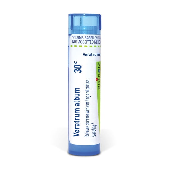 Boiron Veratrum Album 30C, Homeopathic Medicine for Diarrhea With Vomiting And Profuse Sweating, 80 Pellets