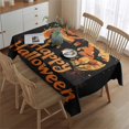 thumbnail image 2 of Rectangle Table Clothes Scary Night Full Moon Castle Pumpkin Halloween Table Cloth,Modern Foldable Table Cloths for Picnic Gathering Halloween Fall Thanksgiving Christmas, 2 of 5