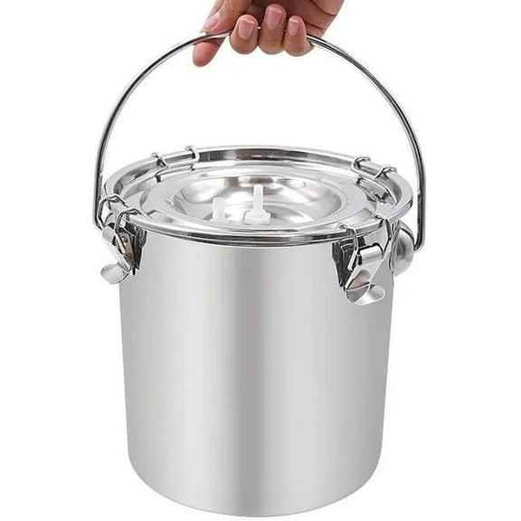 Professional 3L/5L Milking Machine Bucket Stainless Steel Design For Cattle Sheep And Goats