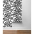 thumbnail image 4 of NextWall Ebony & Pearl Palm Jungle Peel and Stick Wallpaper, 4 of 6