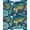 Blue, Pattern 1, variant on ODIKA Ocean Educational Explorer Playroom Classroom Large Map Top Playful for Living Room, Under Sectional, Family , Non-Slip Flatwoven
