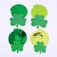 thumbnail image 4 of 30 juegos de espirales colgantes verdes con trébol de cuatro hojas de papel para el Día de San Patricio, 4 of 6