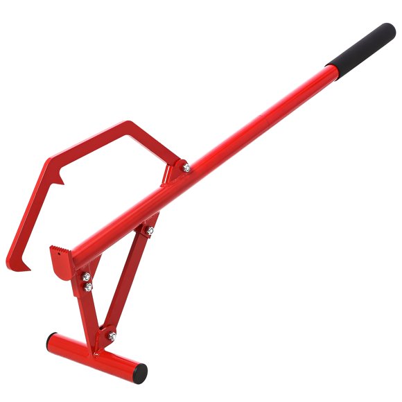 Log Roller Cant Hook – 51" Heavy Duty Steel Log Lifter – Adjustable Timberjack – 11" Non-Slip Handle – Rolling, Raising & Cutting Firewood – Logging Accessory – Red