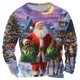 thumbnail image 2 of Sudadera sin capucha para hombre, informal, a la moda, con cuello redondo, estampado navideño, jersey de manga larga, blusa de poliéster para hombre, 2 of 3