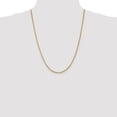 thumbnail image 2 of Real 14kt Yellow Gold 2mm Franco Chain; 24 inch; Lobster Clasp; for Adults and Teens; for Women and Men, 2 of 5