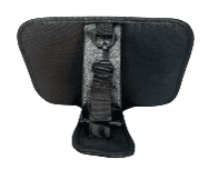 Hoovy Rear Facing Car Mirror Cloth, Faux Leather, Black, Universal, Car Accessory