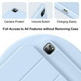 thumbnail image 4 of KenKe Case for iPad Pro 11 Inch 4th 3rd 2nd Generation 2022/2021/2020 with Pencil Holder,Trifold Stand Smart Case with Soft TPU Back,Wireless Pencil Charging,Auto Wake/Sleep, Light Blue, 4 of 9