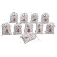 thumbnail image 4 of Darling Souvenir White Rabbit & Egg Easter Party Supplies Favor BagsDrawstring Pouches15 Pieces, 4 of 5