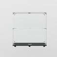 thumbnail image 6 of Stylish Tempered Glass Display Cabinet With Bluetooth LED Light Strip And Lockable Casters For Versatile Storage, 6 of 15