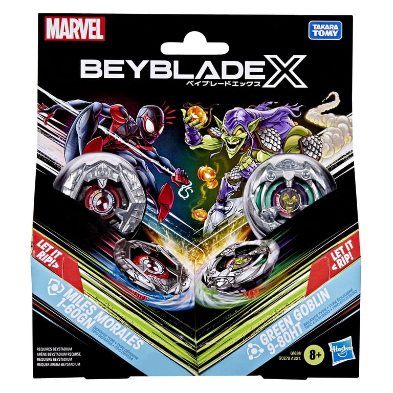 BEYBLADE X MARVEL 国内版 Beyblade X and Marvel Collab Miles Morales 1-60GN vs. Green Goblin