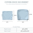 thumbnail image 2 of Pakunoda 22" X 24" Outdoor Deep Seat Cushion Replacement Slipcovers, 6 Set of Waterproof Patio Furniture Cushion Covers, Outdoor Cushion Covers with Zipper for Patio Furniture, Sky Blue, 2 of 7