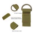 thumbnail image 4 of Uxcell Belt Keeper Key Chain, 2 pack D Type Nylon Webbing Strap Key Chain Hook, Khaki, 4 of 6