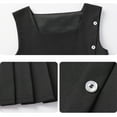 thumbnail image 5 of Preppy Dresses for Girls Back to School Uniform Pleated Jumper Dress Sleeveless Casual Girl's Fashion, Black, 9-10 Years, 5 of 5