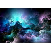 GreenDecor 7x5ft Abstract Backdrops Dreamy Seas of Clouds Photo Shoot Background Mysterious Galaxy Nebula Natural Scene Photography Studio Props Artistic Portrait Digital Video Drop Decor