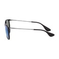 thumbnail image 3 of Ray-Ban Erika  Plastic Unisex Round Sunglasses Black 54mm Adult, 3 of 4