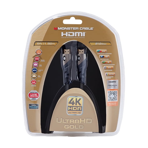 Monster Ultra HDMI Cable, 6'