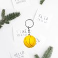 thumbnail image 4 of Paokuoon Keyring Key Holder Simulation Round Ball Fade resistant Multiple Use Smooth Surface Decorate Portable Mini Basketball Keychain, 4 of 7
