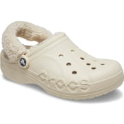 Crocs Adult Baya Lined Fuzz Strap Clog Slippers